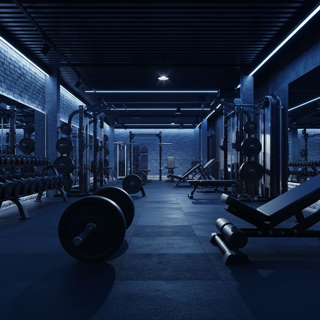 Modern gym interior